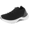 Danskin Stability Womens Knit Lifestyle Casual And Fashion Sneakers In Black