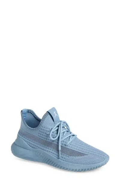 Danskin Stretch Knit Sneaker In Medium Blue