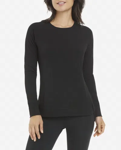 Danskin Sustainable Tulip Hem Tunic In Black Salt