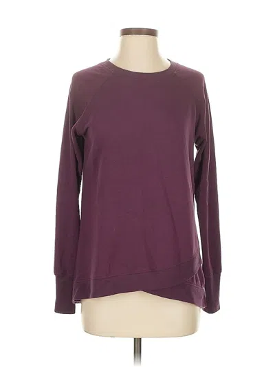 Pre-owned Danskin Sweatshirt In Burgundy