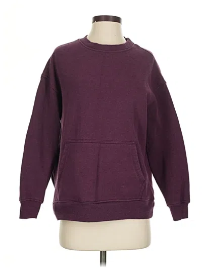 Pre-owned Danskin Sweatshirt In Burgundy