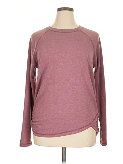 Pre-owned Danskin Sweatshirt In Burgundy