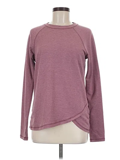 Pre-owned Danskin Sweatshirt In Burgundy