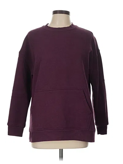 Pre-owned Danskin Sweatshirt In Burgundy