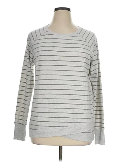 Pre-owned Danskin Sweatshirt In Silver