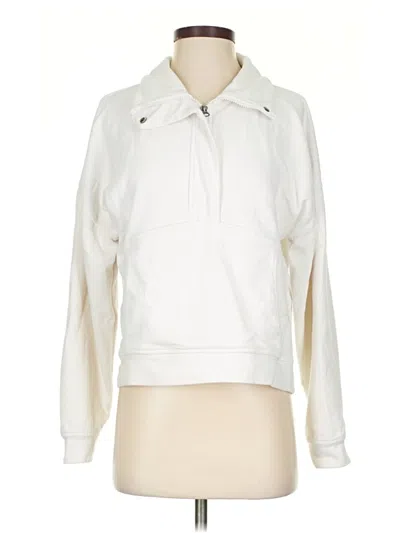 Pre-owned Danskin Sweatshirt In White