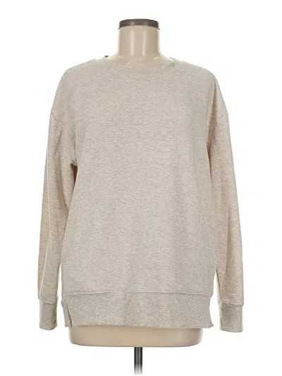 Pre-owned Danskin Sweatshirt In White