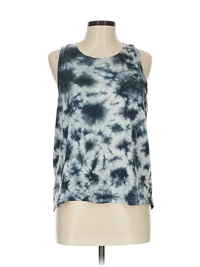 Pre-owned Danskin Tank Top Blue Halter Neckline Tops