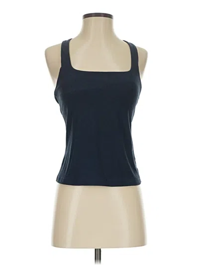 Pre-owned Danskin Tank Top Blue Halter Neckline Tops