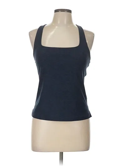 Pre-owned Danskin Tank Top Blue Halter Neckline Tops