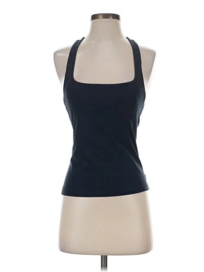 Pre-owned Danskin Tank Top Blue Halter Neckline Tops