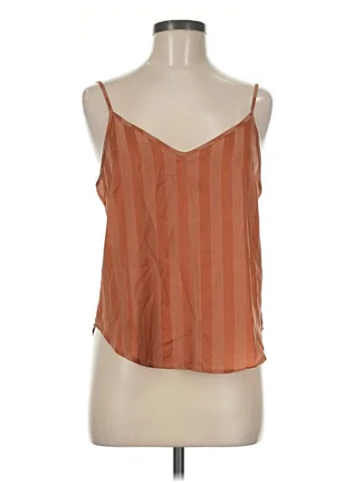 Pre-owned Danskin Tank Top Brown Strapless Neckline Tops