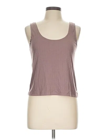 Pre-owned Danskin Tank Top Brown Strapless Neckline Tops