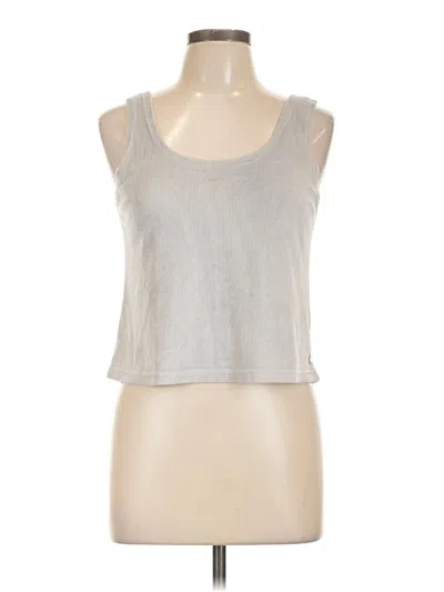Pre-owned Danskin Tank Top Silver Halter Neckline Tops