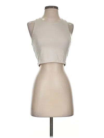 Pre-owned Danskin Tank Top Tan Halter Neckline Tops