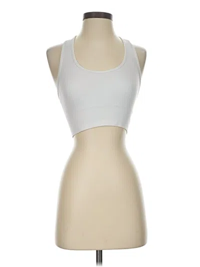 Pre-owned Danskin Tank Top White Halter Neckline Tops