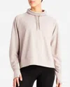 Danskin Textured Pullover Sweatshirt In Atmosphere In Neutral