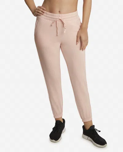 Danskin Textured Side Panel Jogger In Pink