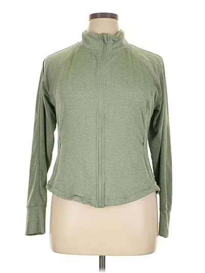 Pre-owned Danskin Track Jacket In Green