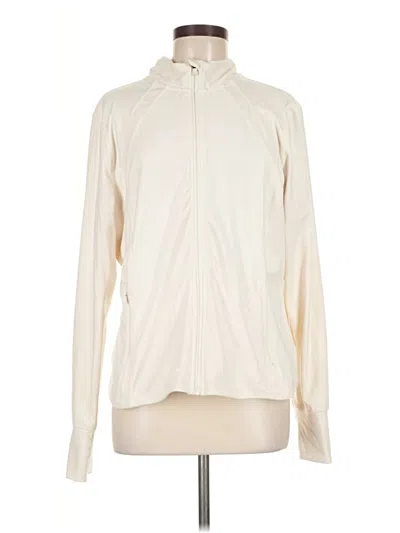 Pre-owned Danskin Track Jacket In Ivory