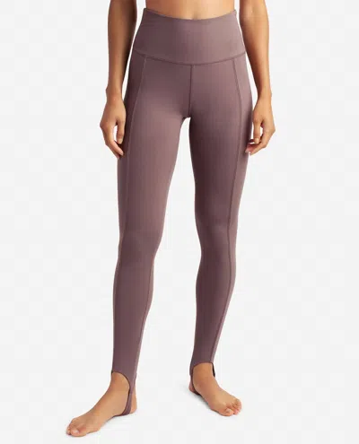 Danskin Truffle Stirrup Leggings In Plum Truffle In Purple