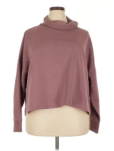 Pre-owned Danskin Turtleneck Sweater In Burgundy
