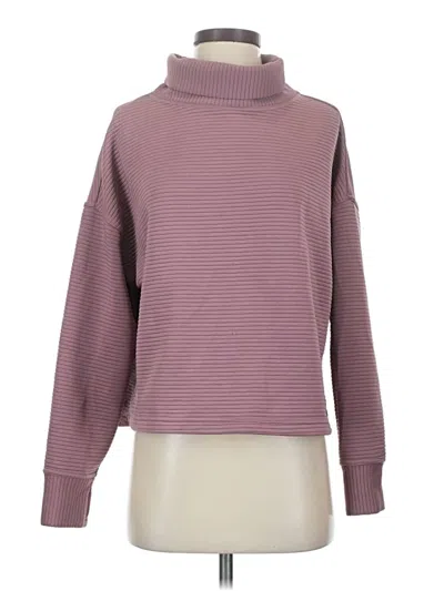 Pre-owned Danskin Turtleneck Sweater In Purple