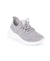 Danskin Women's Agility Lace Up Knit Sneaker In Gray