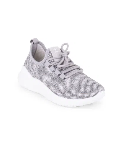Danskin Women's Agility Lace Up Knit Sneaker In Gray