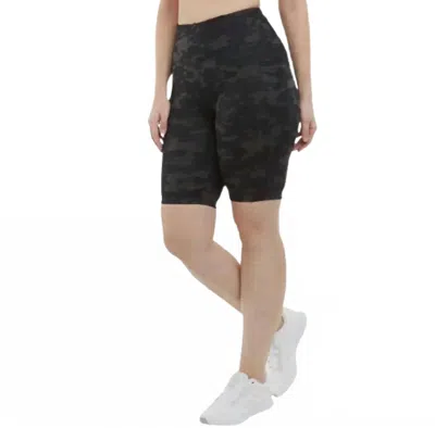 Danskin Women's Bike Short In Black/camo Black