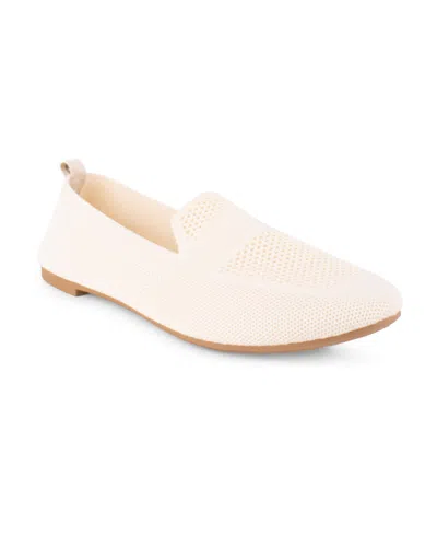 Danskin Women's Cozy Slip-on Loafers In Natural