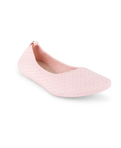 Danskin Women's Saunter Slip On Ballet Flat In Light Pink