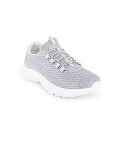 Danskin Women's Stamina Slip On Sneaker In Grey,white