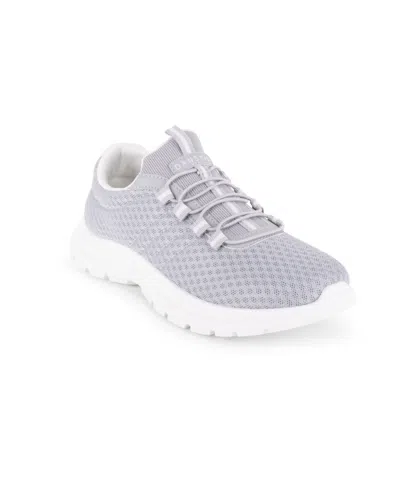 Danskin Women's Stamina Slip On Sneakers In Grey,white