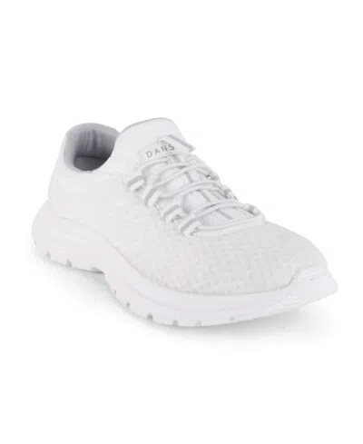 Danskin Women's Stamina Slip On Sneaker In White,grey