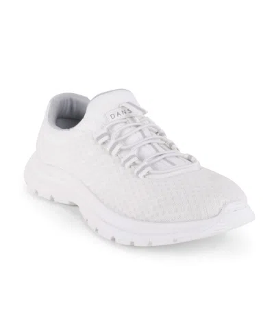 Danskin Women's Stamina Slip On Sneakers In White,grey