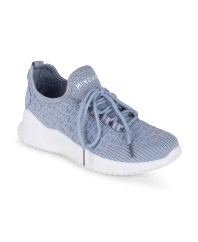 Danskin Women's Stunt Lace Up Sneakers In Blue
