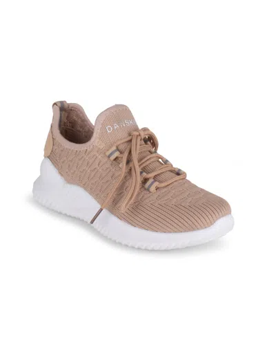 Danskin Women's Stunt Lace Up Sneaker In Natural