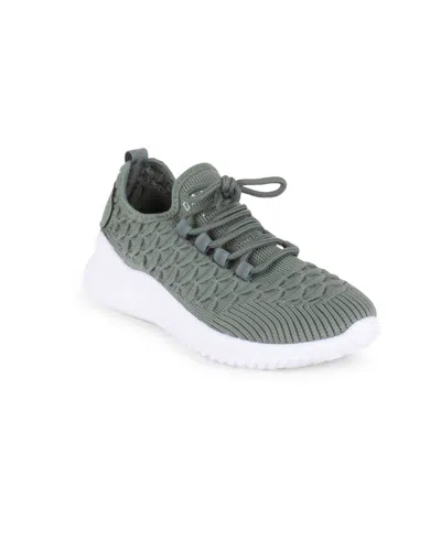 Danskin Women's Stunt Lace Up Sneakers In Sage Green