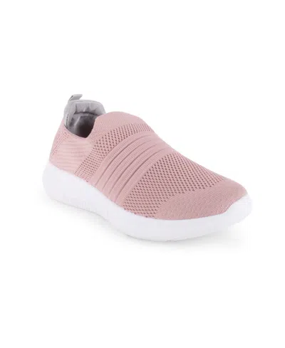 Danskin Women's Tumble Slip On Sneaker In Pink,grey