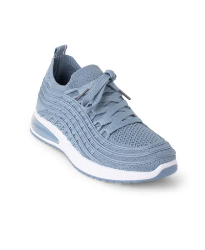 Danskin Women's Vortex Lace Up Sneaker In Steel Blue