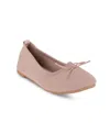 Danskin Wonder Womens Flats Slip On Ballet Flats In Natural