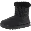 Danskin Womens Faux Fur Lined Manmade Shearling Boots In Black