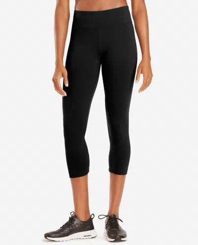 Danskin Yoga Capri Leggings In Black Signature