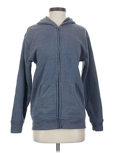 Pre-owned Danskin Zip Up Hoodie In Blue