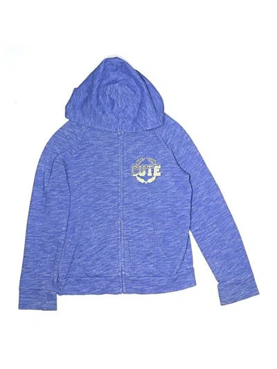 Pre-owned Danskin Kids' Zip Up Hoodie In Blue