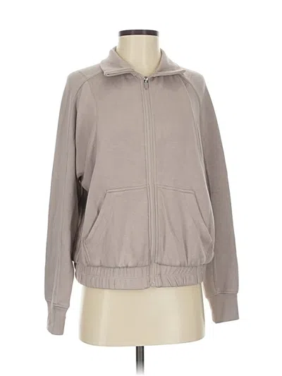 Pre-owned Danskin Zip Up Hoodie In Brown