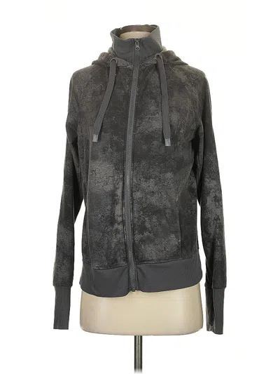 Pre-owned Danskin Zip Up Hoodie In Gray