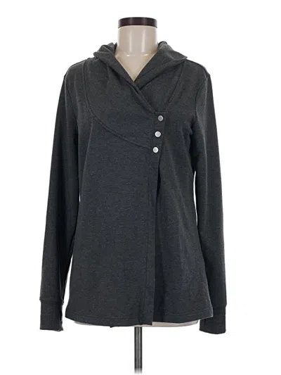 Pre-owned Danskin Zip Up Hoodie In Gray