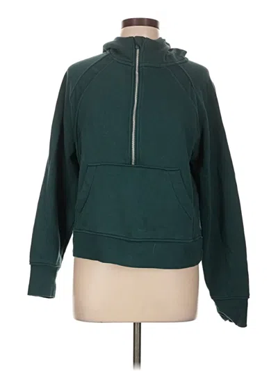 Pre-owned Danskin Zip Up Hoodie In Green